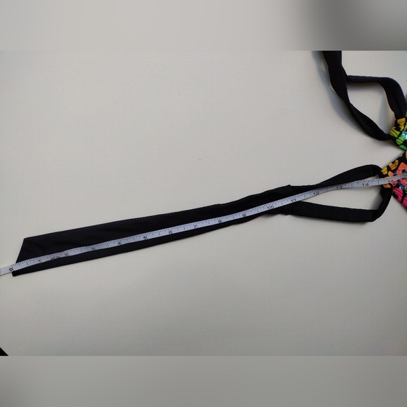 Deb Y2K Leopard Sequin Neon Multicolor Bikini Swim Top Medium - Picture 7 of 12